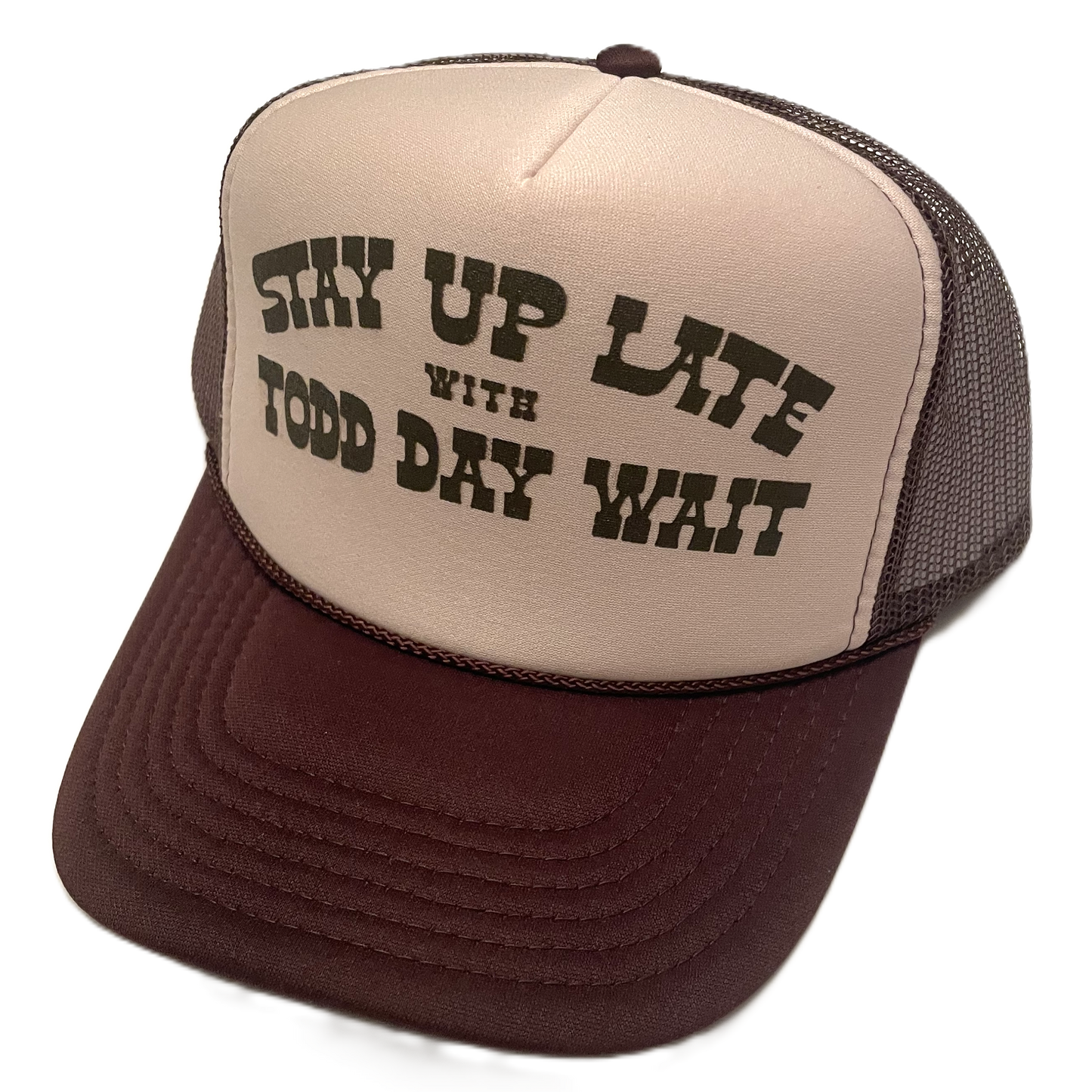 Trucker Hat, Brown & Cream